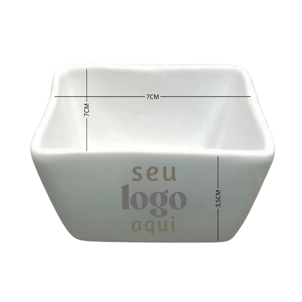 Kit 50 Porta patê personalizado porcelana