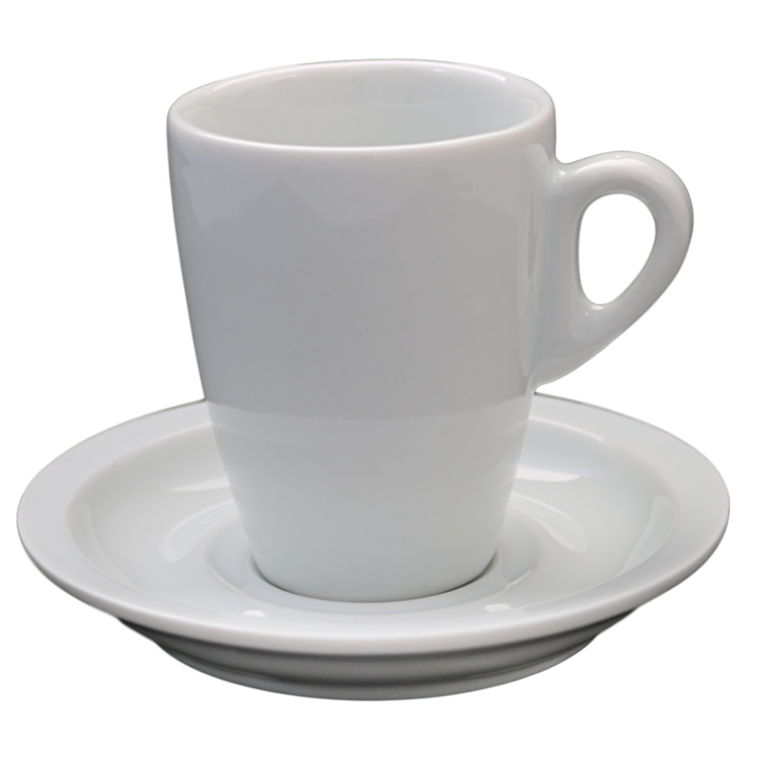 Xicara Genova de Porcelana C/ Pires 110ml BelaVista