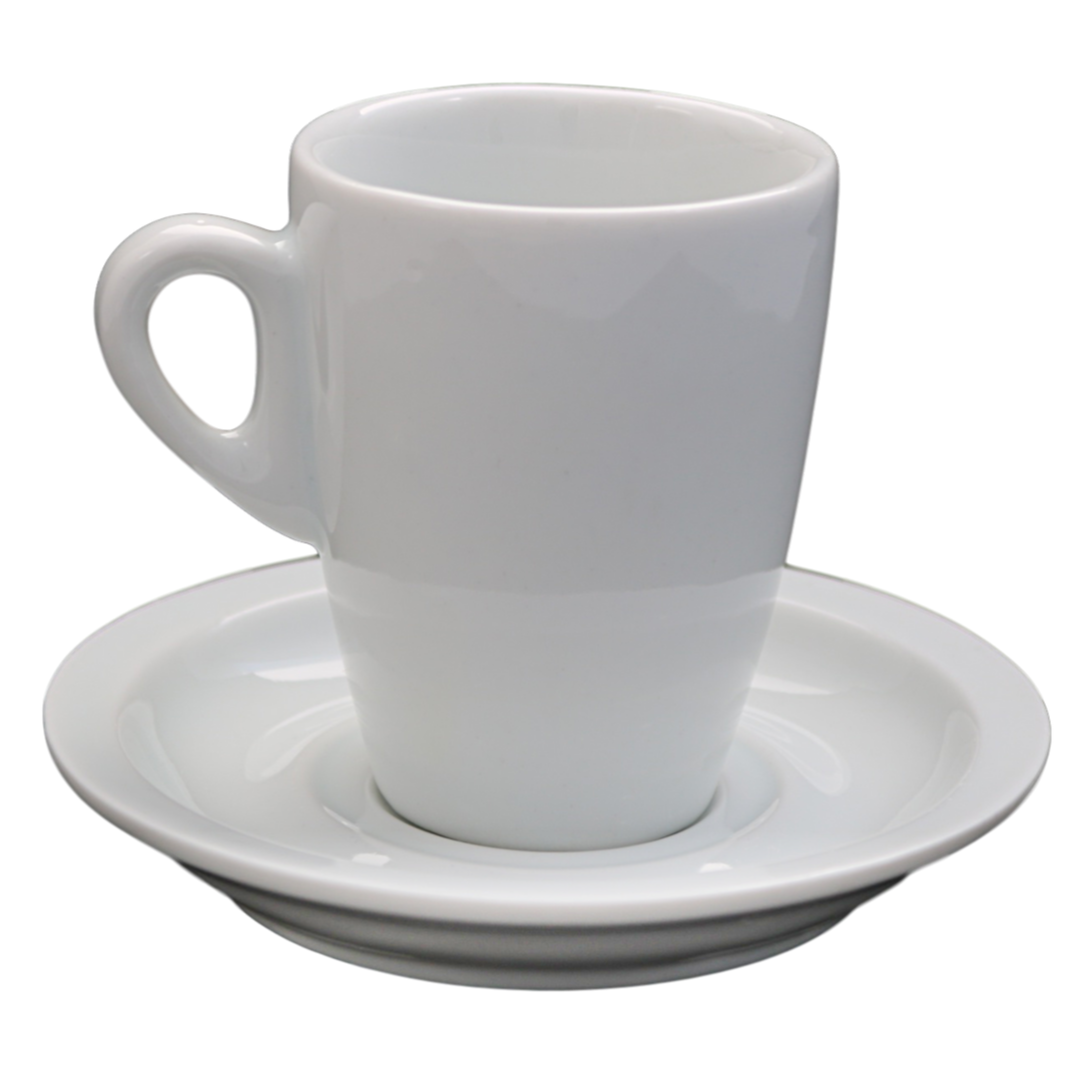 Xicara Genova de Porcelana C/ Pires 110ml BelaVista