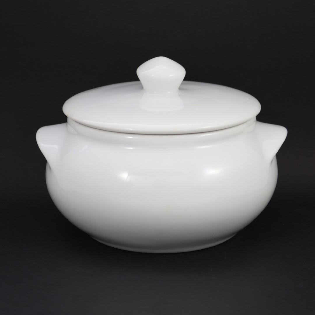 Cumbuca Pequena C/ Tampa 600ml em Porcelana BelaVista