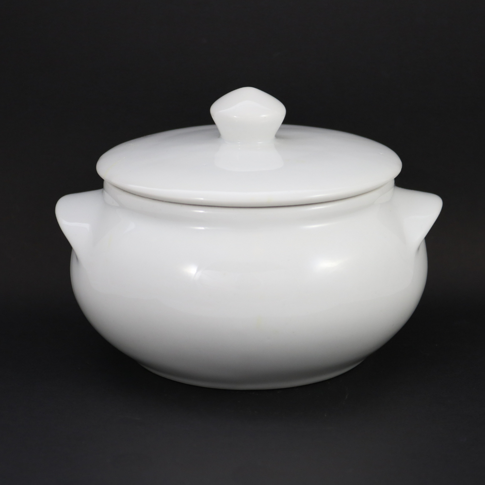 Cumbuca Pequena C/ Tampa 600ml em Porcelana BelaVista