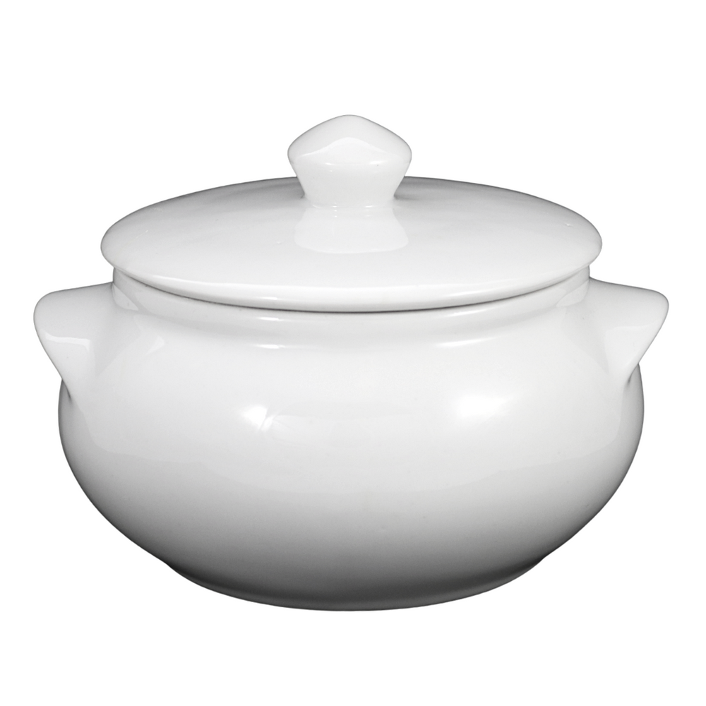 Cumbuca Pequena C/ Tampa 600ml em Porcelana BelaVista