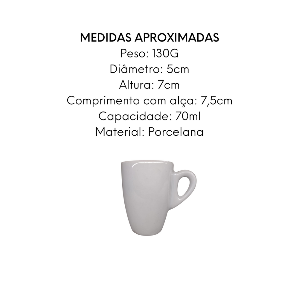 Xicara de Café Genova 70ml BelaVista