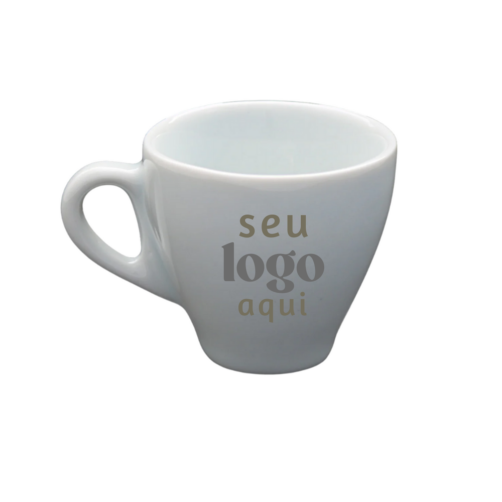 Kit 50 xícara de café Buondi personalizada com logomarca BelaVista Xicara de Café