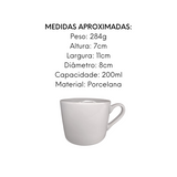 Xicara Chá Bela Vista sem Pires Porcelana BelaVista