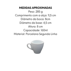 Kit 50 Xicara chá Buondi com sua marca BelaVista Xicara de Chá