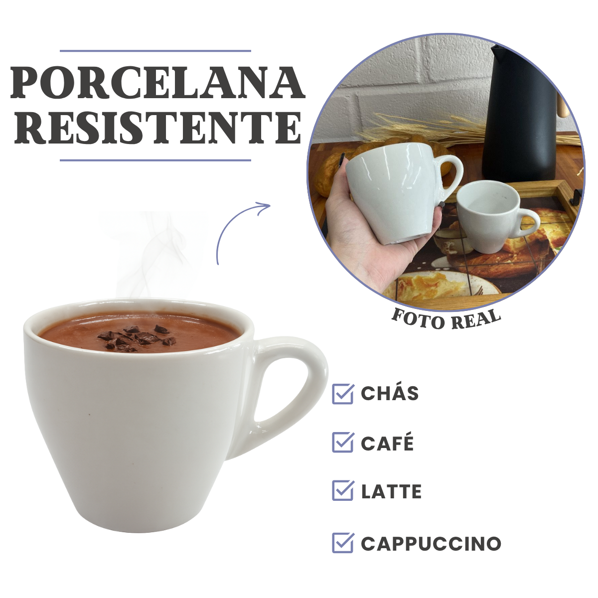 Xicara de Chá Buondi 200ml Segunda Linha