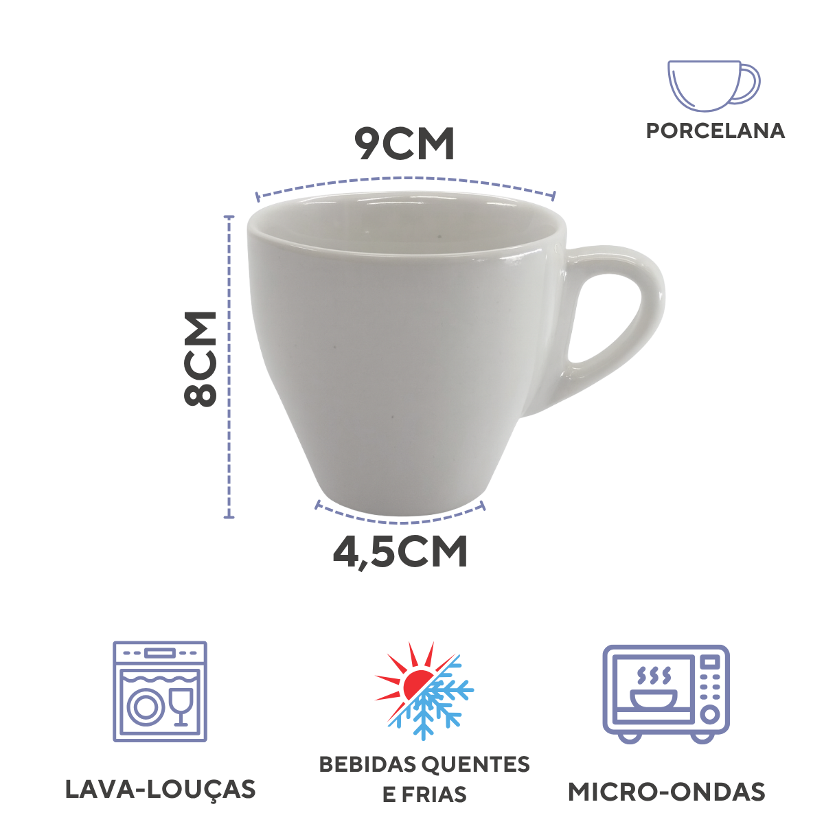 Xicara de Chá Buondi 200ml Segunda Linha