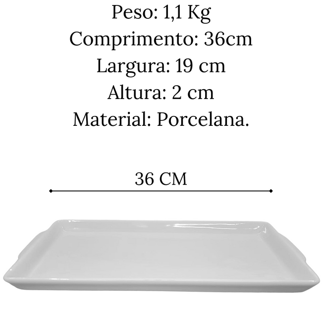 Travessa Rasa Grande em Porcelana Main Image