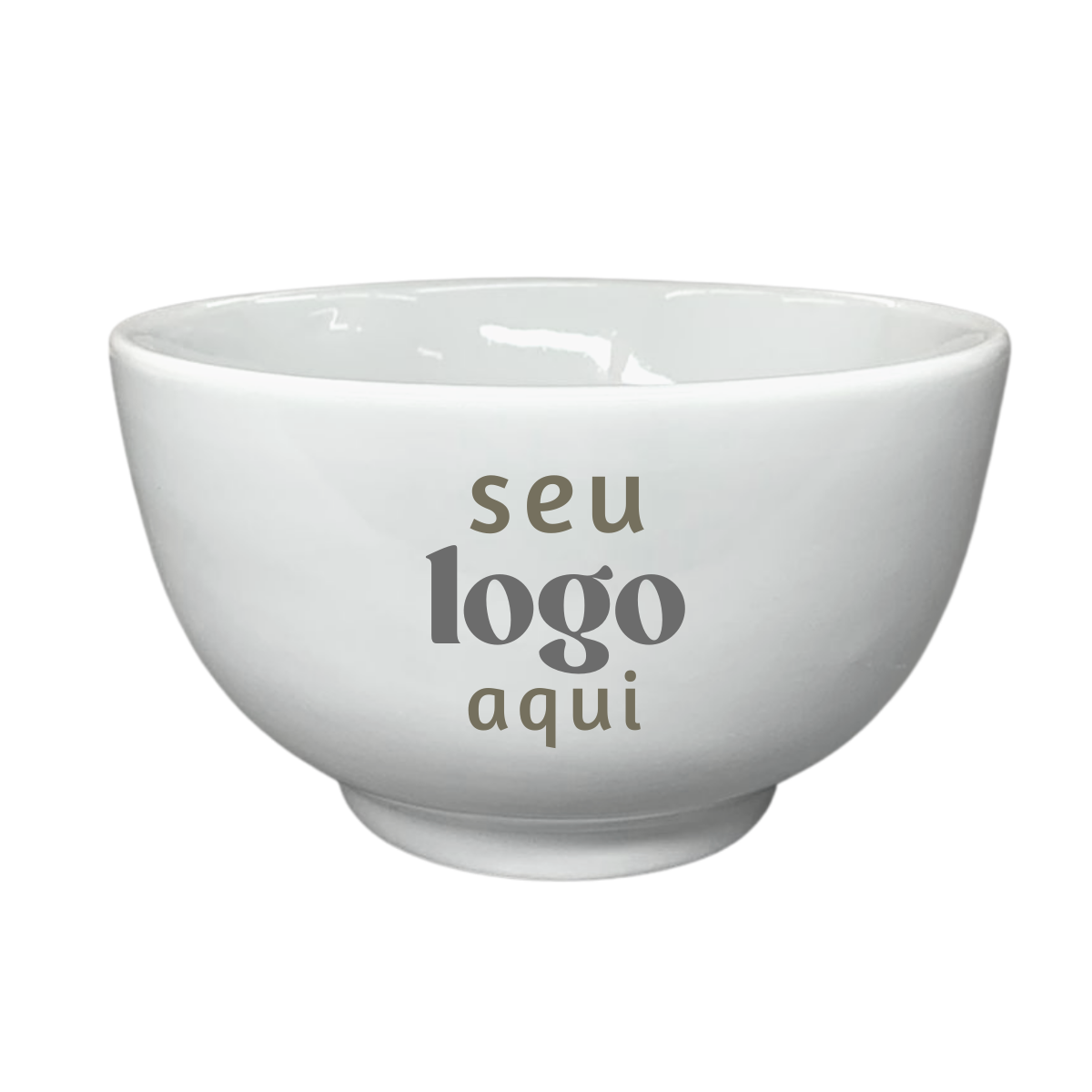Kit 50 Tigela Japonesa 500ml Com Sua Marca BelaVista Tigela Porcelana