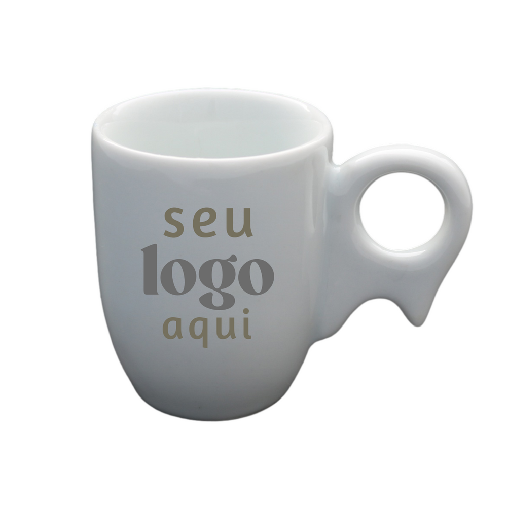 Kit 50 Xicara de Café Biruta 70ml Personalizado BelaVista Xicara de Café