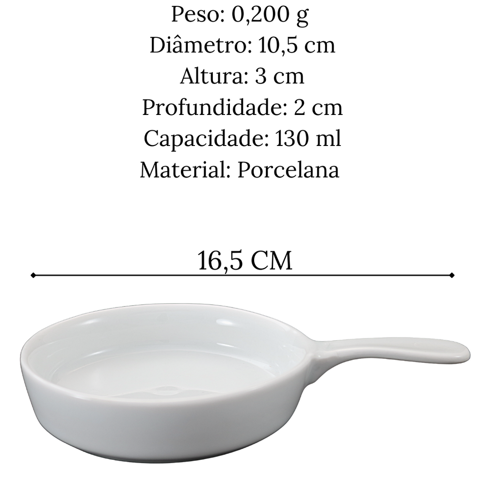 Molheira em Porcelana 130ml BelaVista