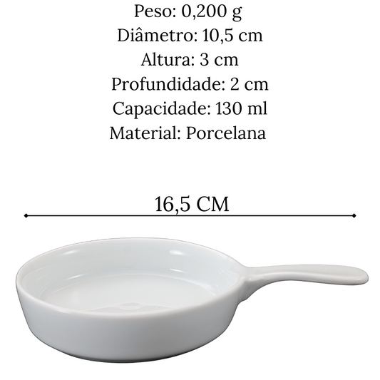 Molheira em Porcelana 130ml