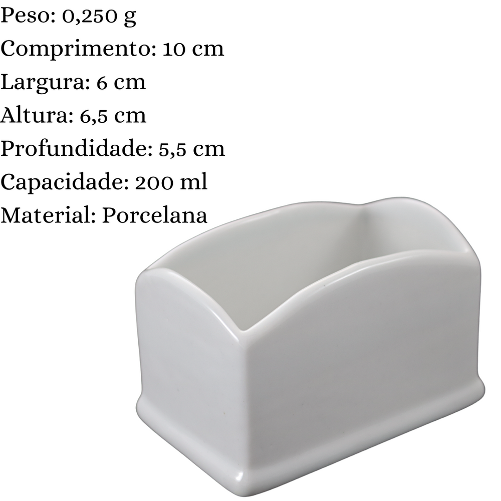 Porta Sachê Berço em Porcelana 200ml BelaVista