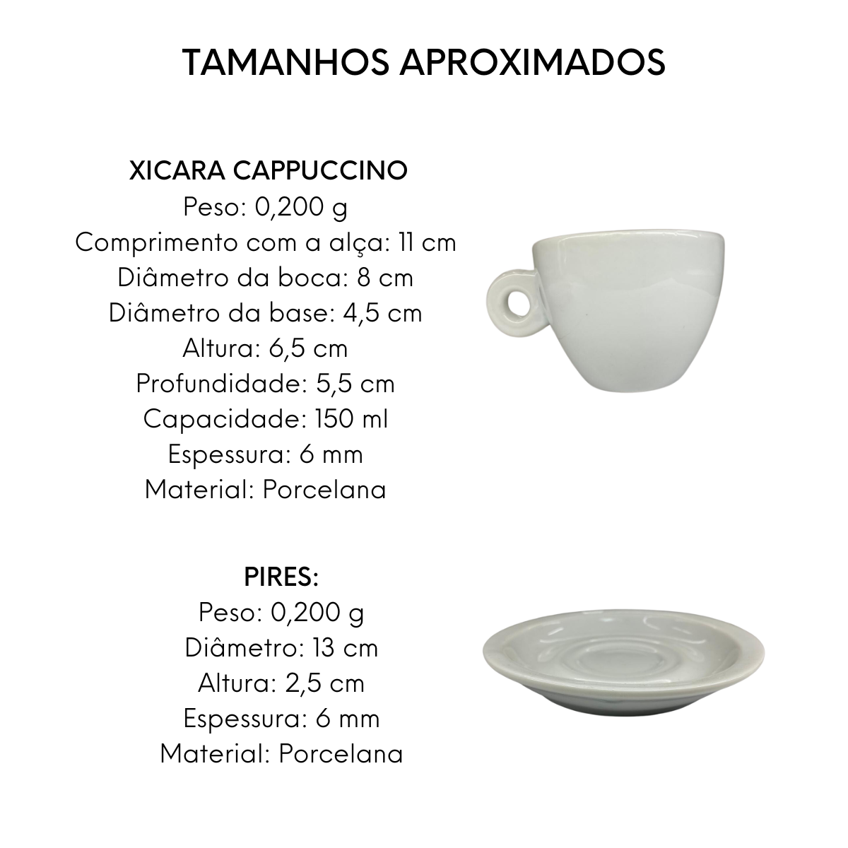 Xicara de Capuccino Coquinho Com Pires BelaVista