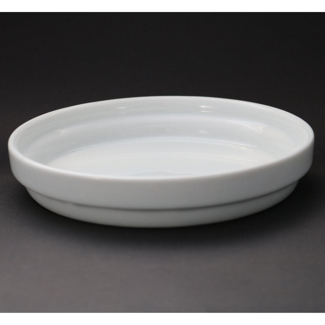 Prato Redondo Sobremesa em Porcelana 18cm BelaVista