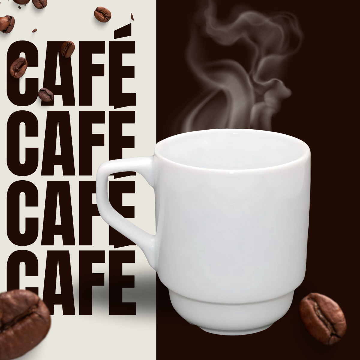 Caneca Empilhavel Cafeteria 250ml