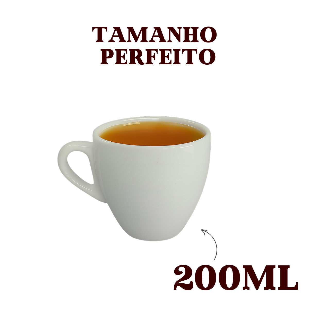 Xicara chá coquinho cappucino