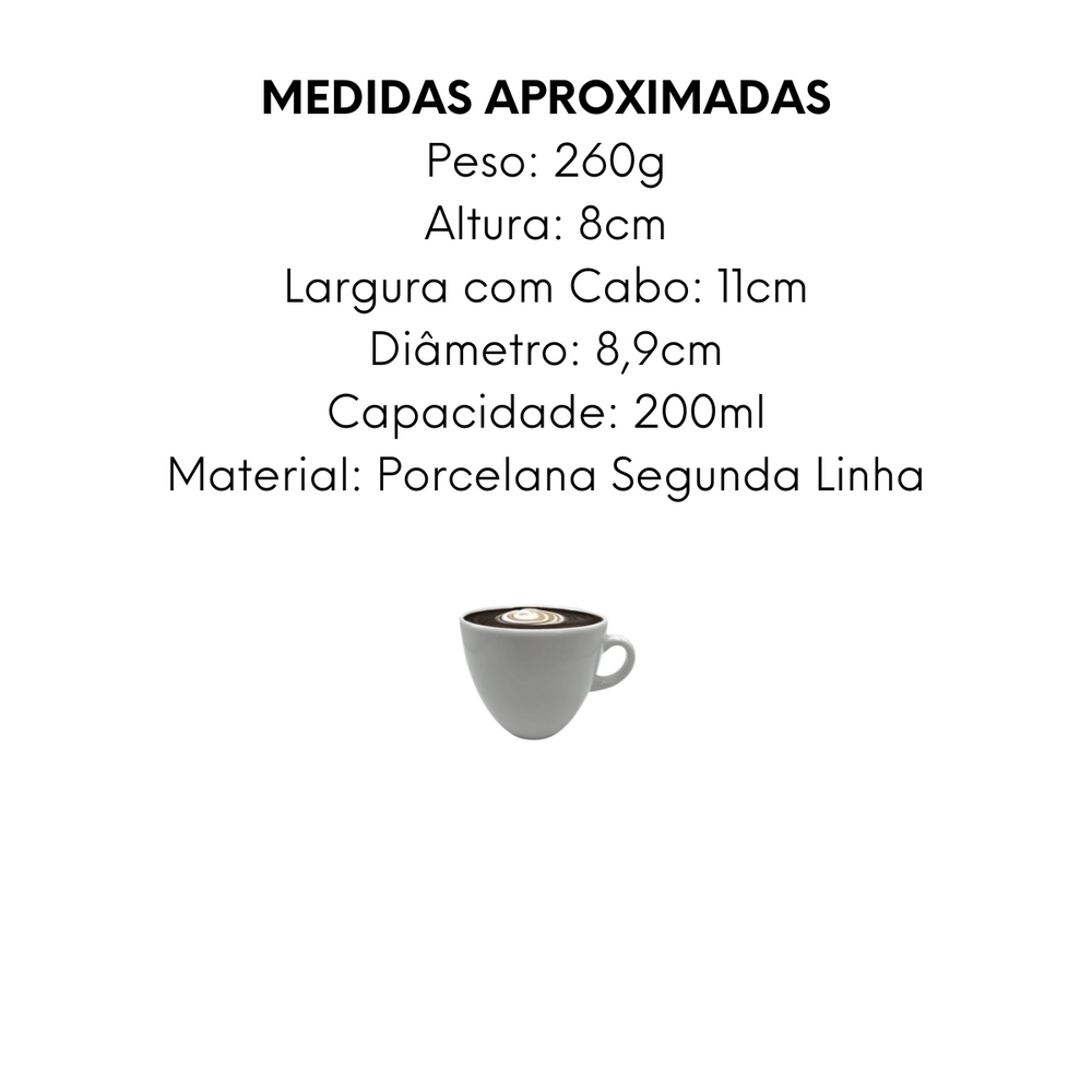 Kit 50 Xícara Chá Coquinho com sua logo marca BelaVista Xicara de Chá