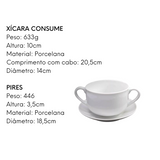 Xicara Consume Grande 2 Cabo 750ml Com Pires