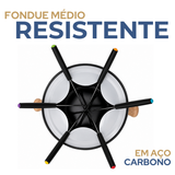 Conjunto Fondue 10 Peças Cinza