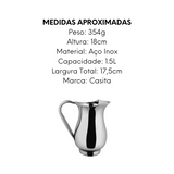 Jarra Aço Inox de 1,5L Moderna Casita