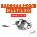 Escorredor de Aço inox Casita Multiuso