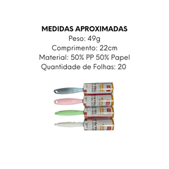 Rolo Adesivo Tira Pelo 20 Folhas Adesivas - A Gourmet