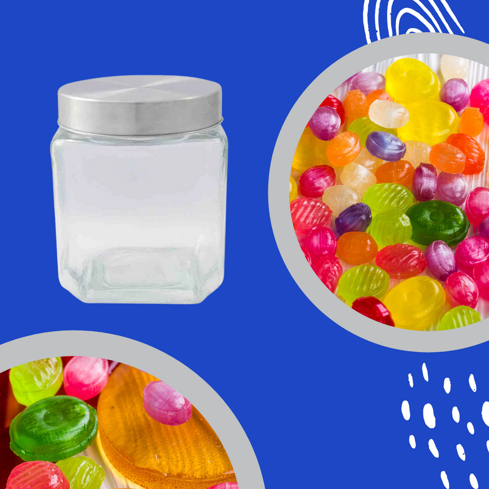 Pote de Vidro Com Tampa 1,3L Imporiente