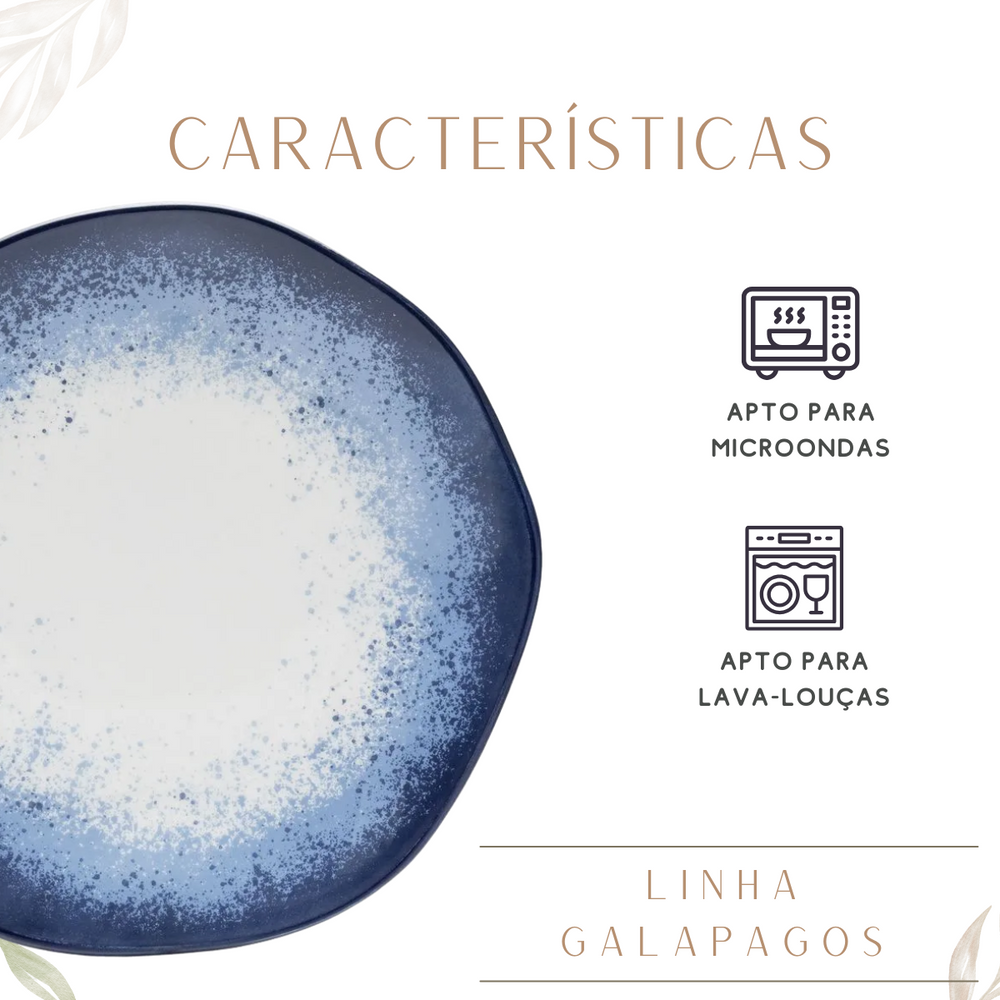 Prato raso galápagos oxford Oxford Pratos Rasos