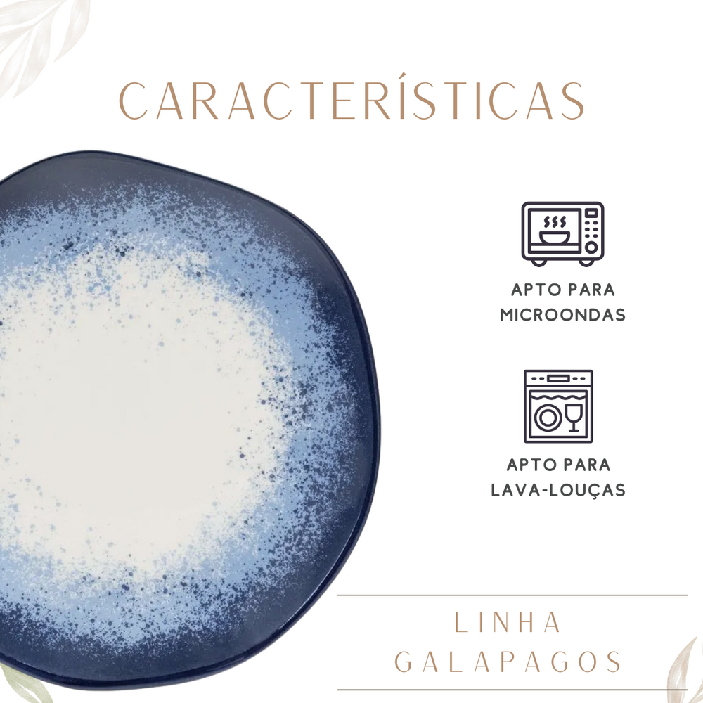 Prato sobremesa Galápagos oxford Oxford Pratos de Sobremesa