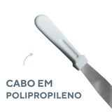 Espatula Reta Confeitaria em Aço Inox