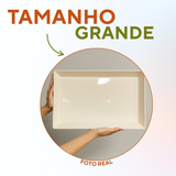 Travessa Retangular Grande Funda Melamina 6,3L