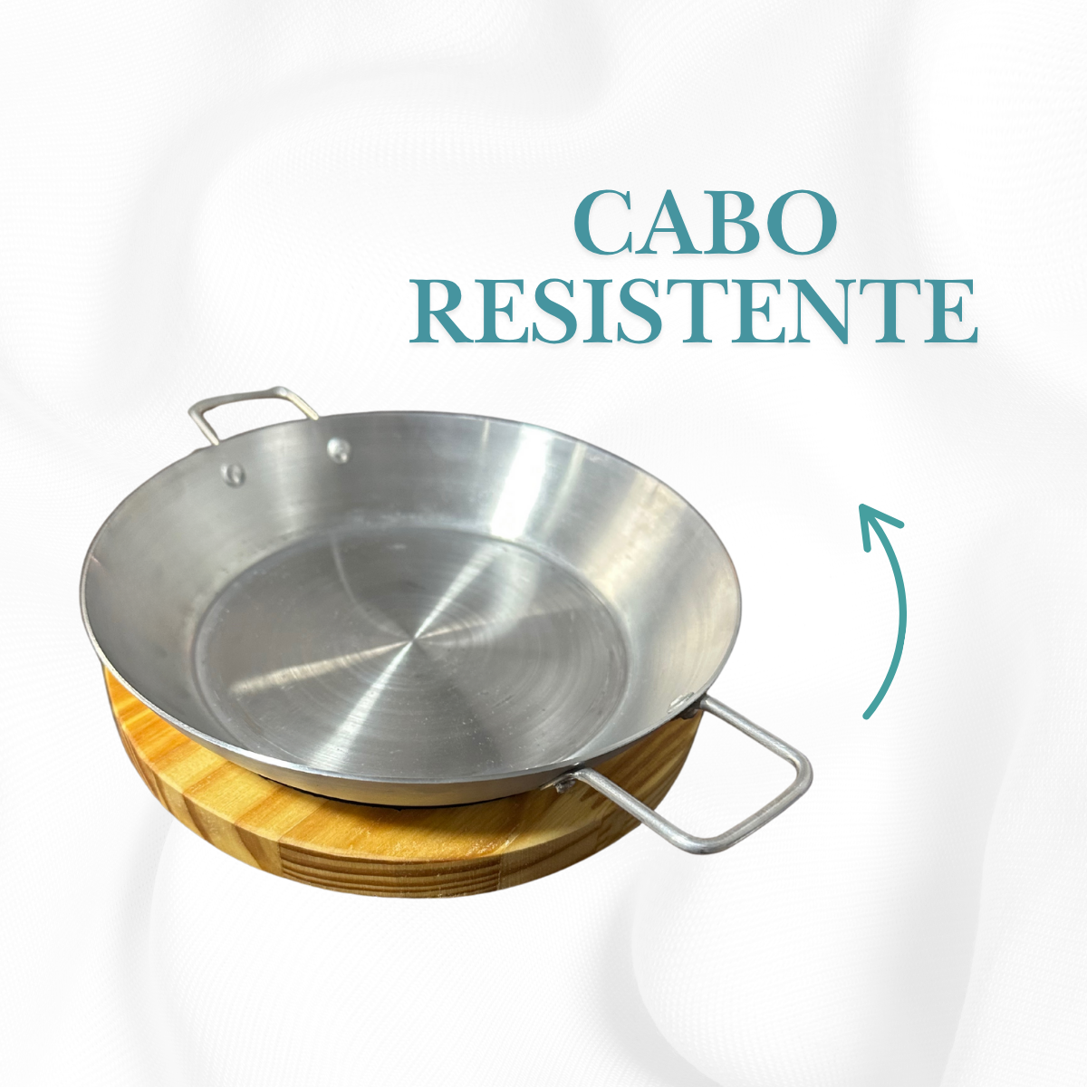 Panelinha Frigideira 20cm Com Tabua De Madeira - A Gourmet