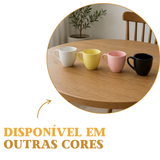 Xicara Café 95ml Porcelana Amarela