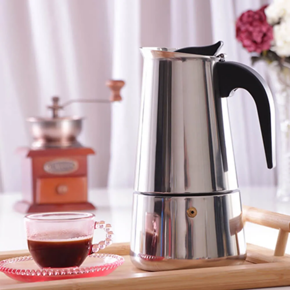 Cafeteira italiana 300ml em Aço Inox Etilux