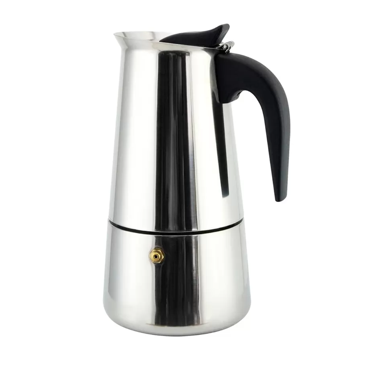 Cafeteria Italiana 4 Xicaras Aço Inox Etilux