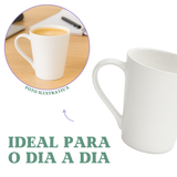 Caneca Tulipa Porcelana 250ml Branca