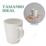 Caneca Tulipa Porcelana 250ml Branca