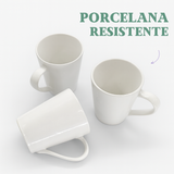 Caneca Tulipa Porcelana 250ml Branca