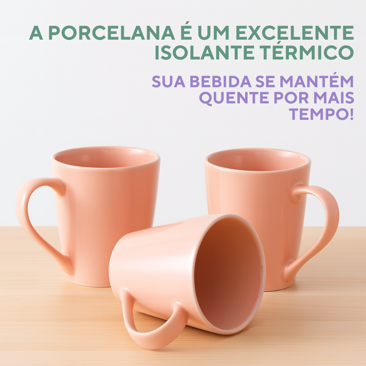 Caneca Tulipa Porcelana Rosa