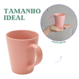 Caneca Tulipa Porcelana Rosa