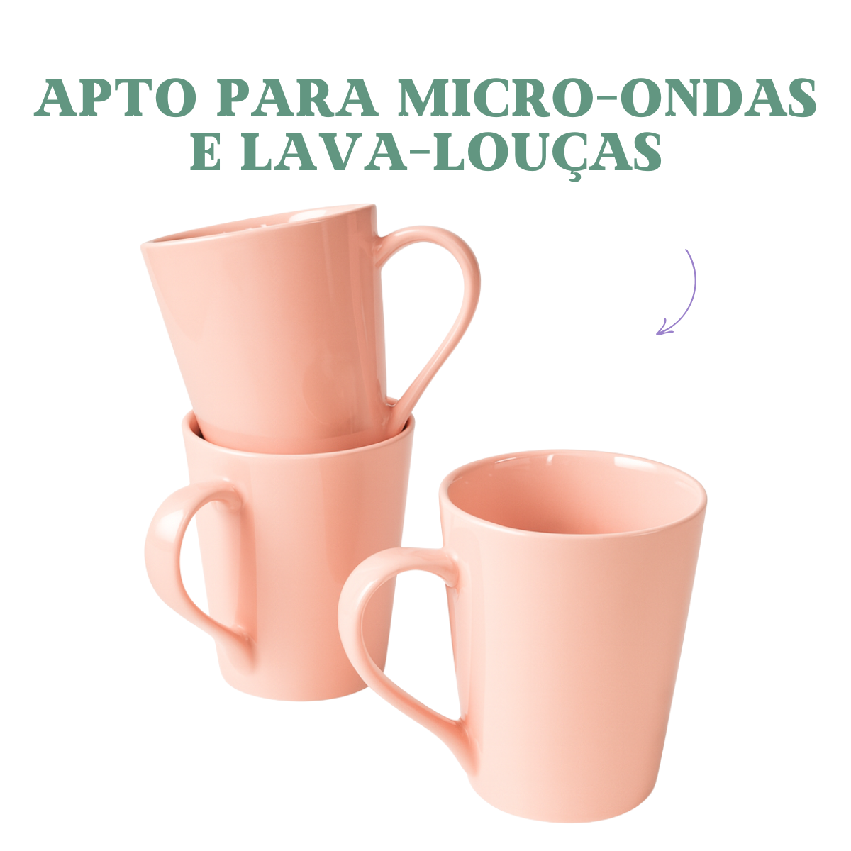 Caneca Tulipa Porcelana Rosa