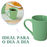 Caneca Tulipa Porcelana Verde