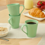 Caneca Tulipa Porcelana Verde