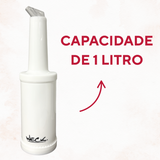 Garrafa Dosadora Plástico 1 Litro - A Gourmet