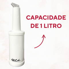 Garrafa Dosadora Plástico 1 Litro - A Gourmet
