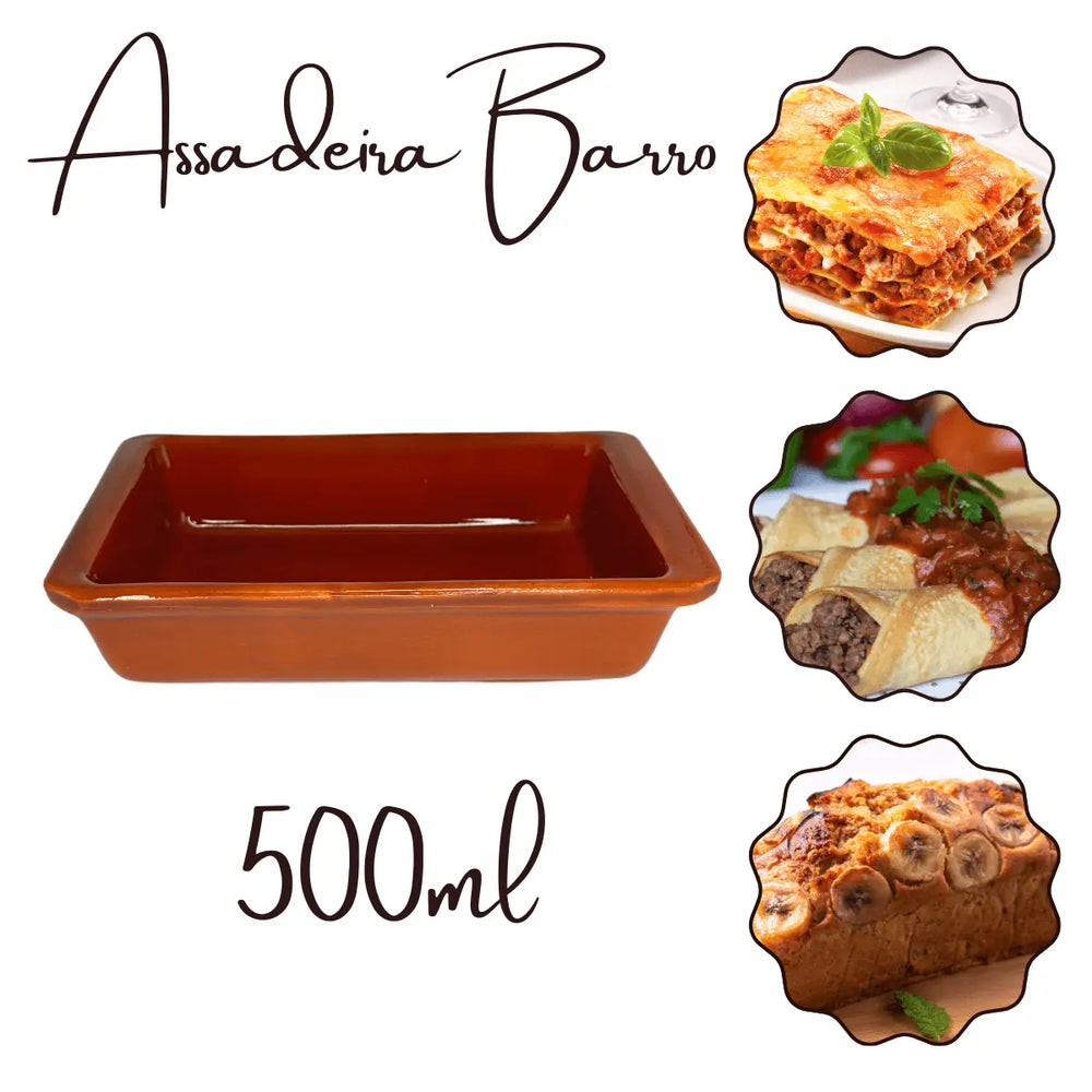 Assadeira Retangular N0 Barro Motta