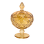 Potiche bomboniere ambar vidro diamond