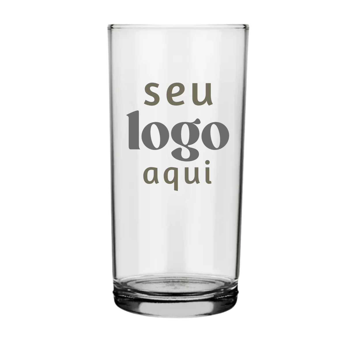 Kit 50 Copos Cylinder de Vidro 300ml Personalizado